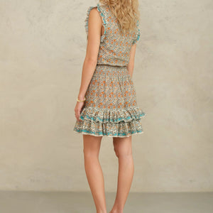 JACI PRINT SHORT DRESS - MULTI