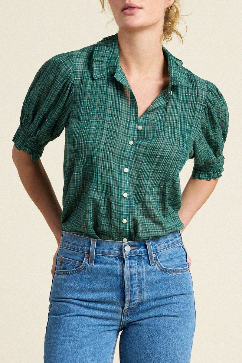 JESS BLOUSE - MUIR TARTAN
