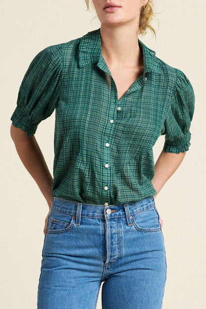 JESS BLOUSE - MUIR TARTAN