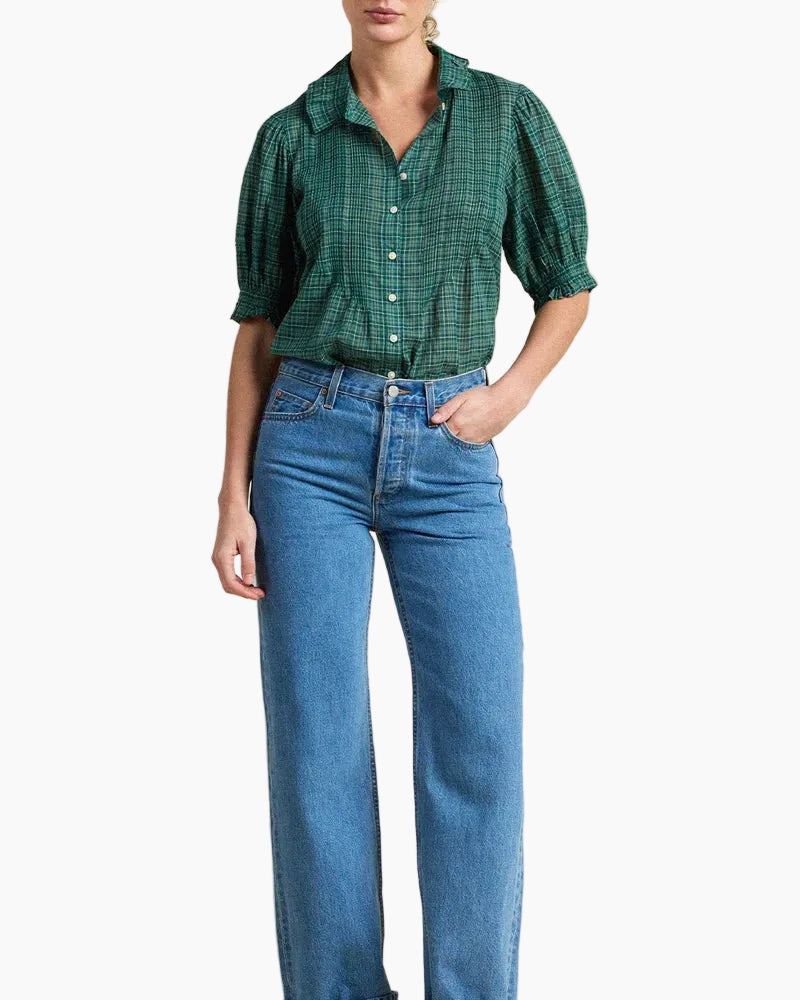 JESS BLOUSE - MUIR TARTAN