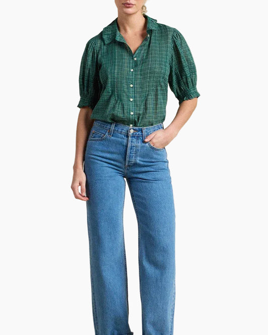 JESS BLOUSE - MUIR TARTAN