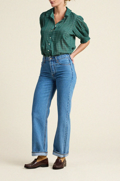 JESS BLOUSE - MUIR TARTAN