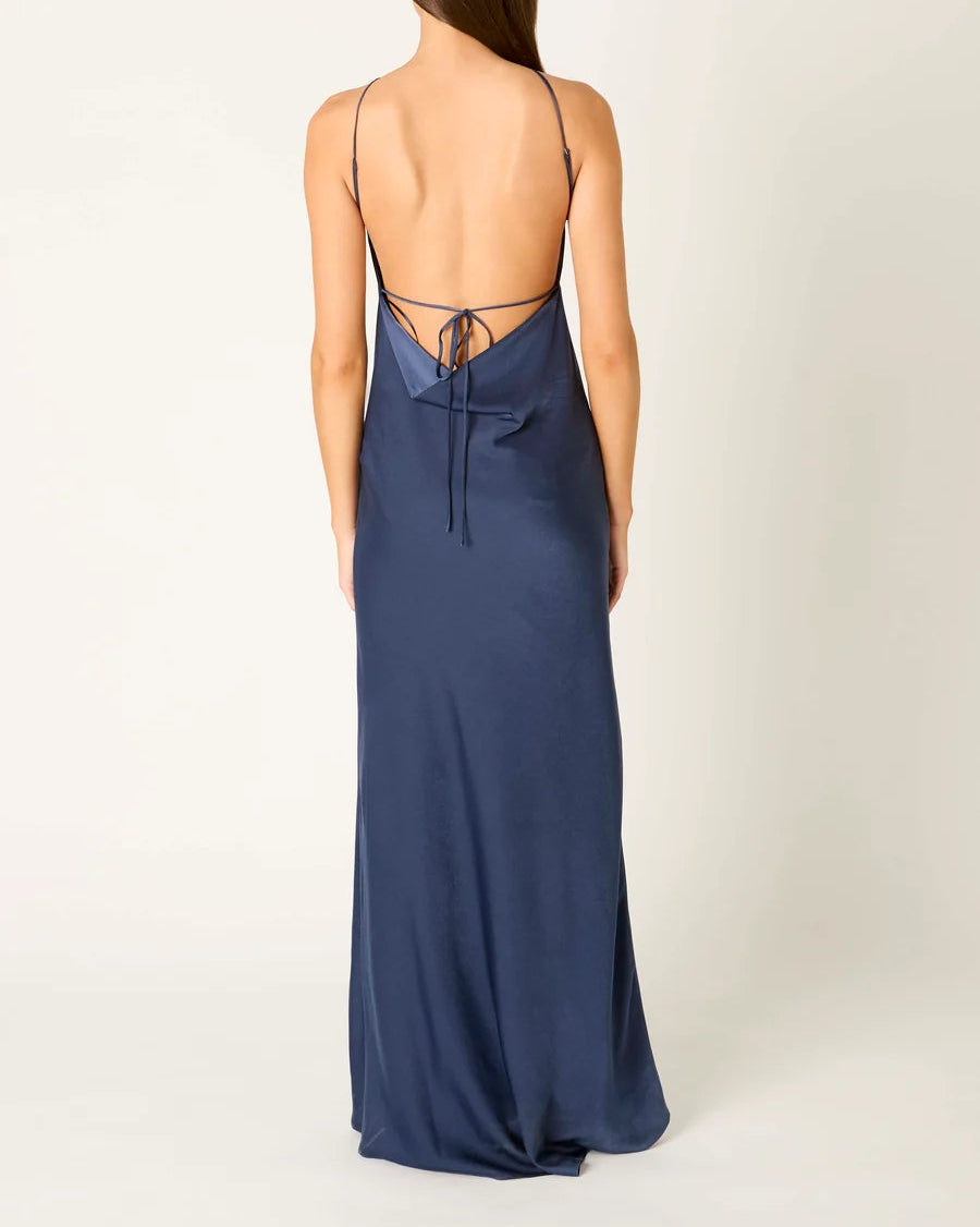 KELTON DRESS - GREY BLUE
