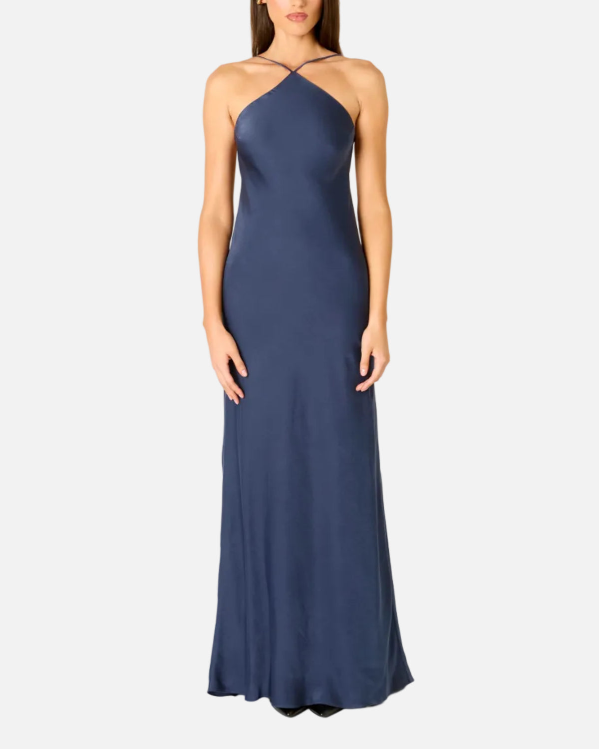 KELTON DRESS - GREY BLUE