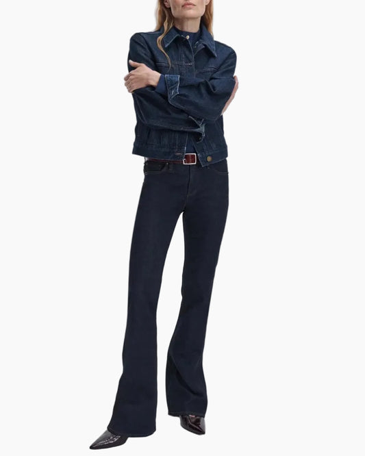KINSLEY LOW-RISE FULL BOOTCUT - DARK RINSE