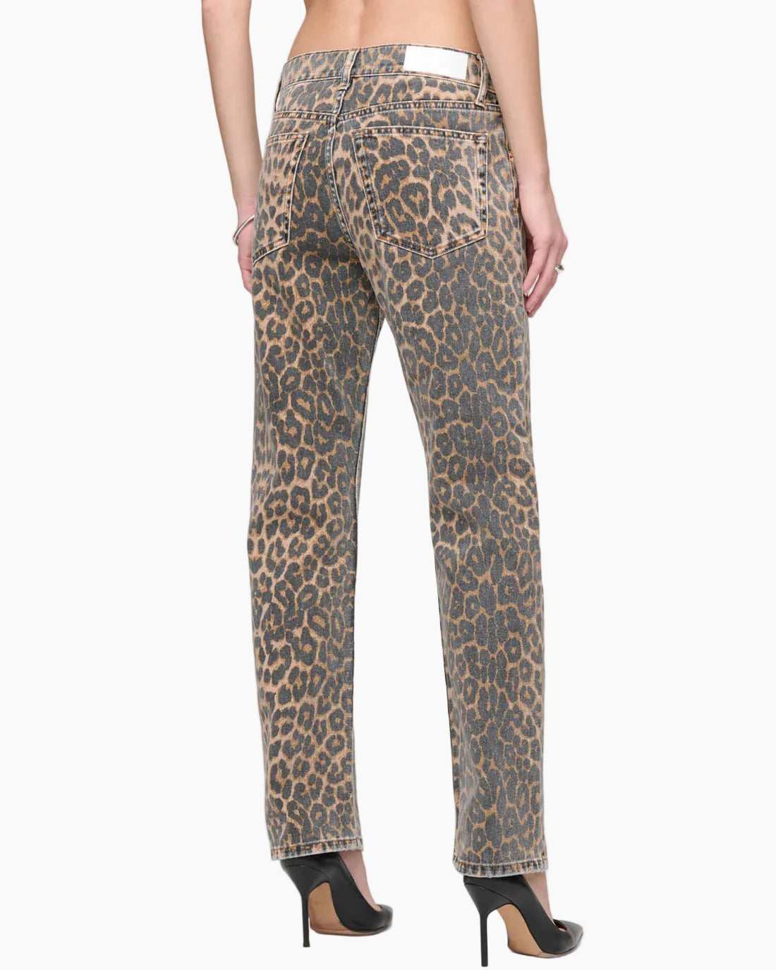 MID RISE BLONDIE CROP - LEOPARDO