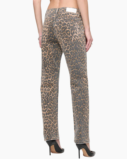 MID RISE BLONDIE CROP - LEOPARDO