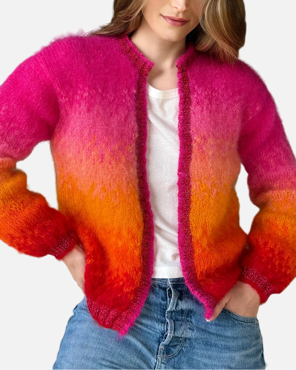 LITTLE JACKET - FUSHIA/ROUGE