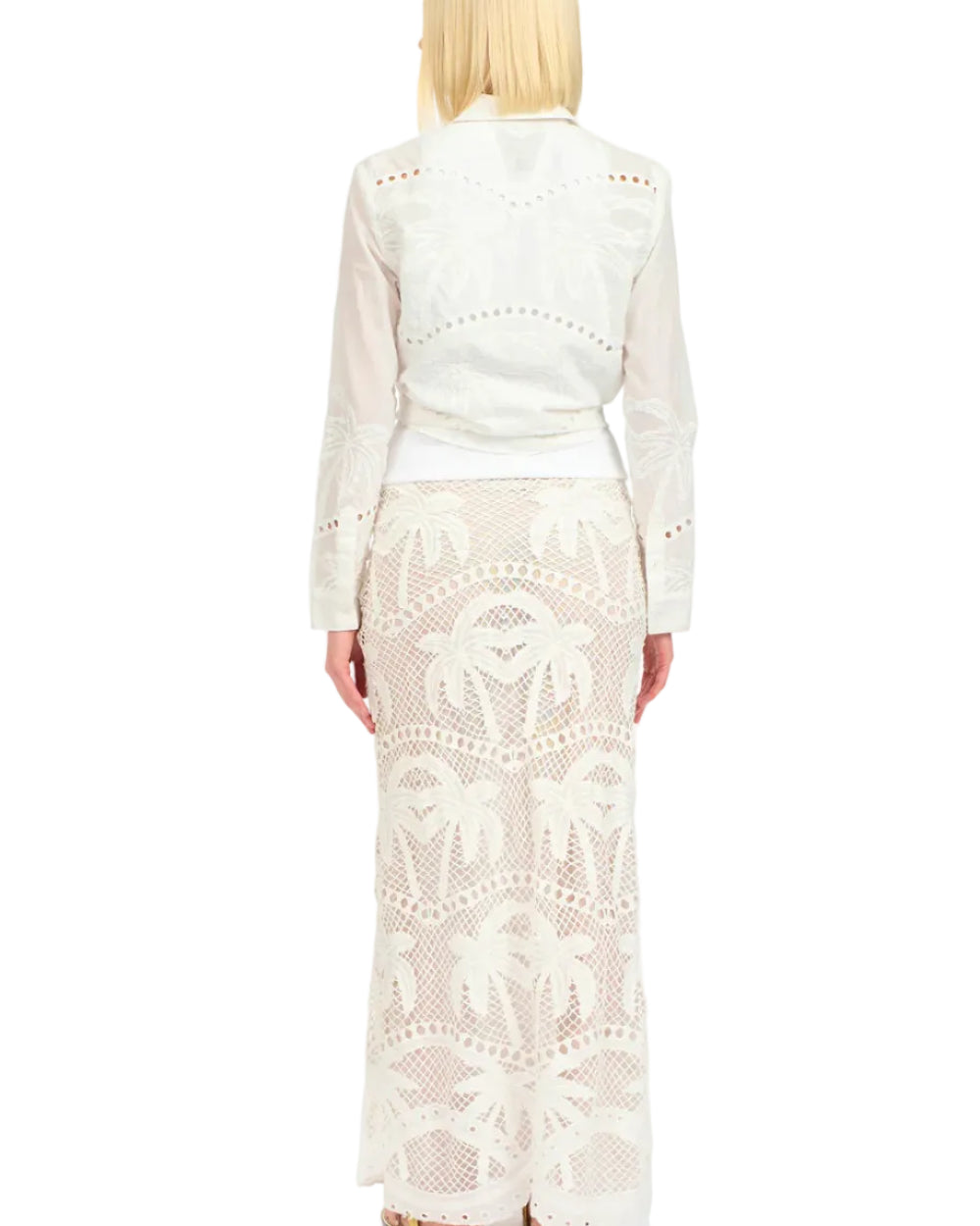 BOHEMIAN PALMS EX BF SHIRT - WHITE