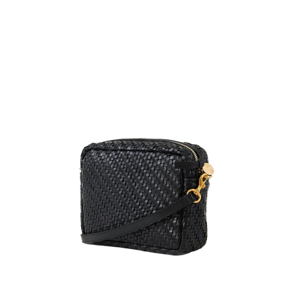 MIDI SAC - BLACK WOVEN ZIG-ZAG