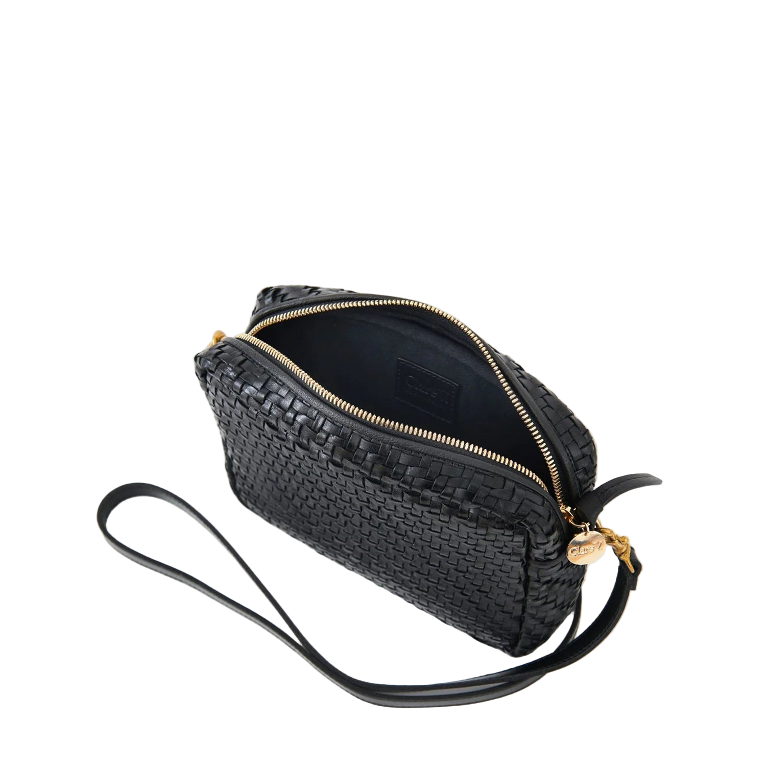 MIDI SAC - BLACK WOVEN ZIG-ZAG
