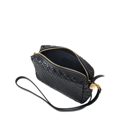 MIDI SAC - BLACK WOVEN ZIG-ZAG