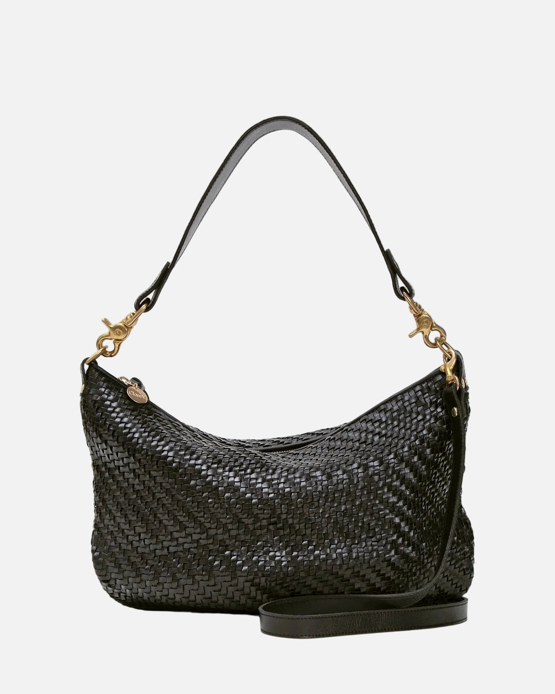 MOYEN MESSENGER - BLACK WOVEN ZIG-ZAG