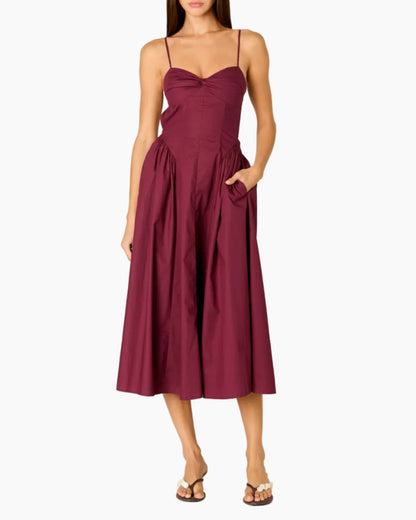 DESTENE DRESS - PLUM