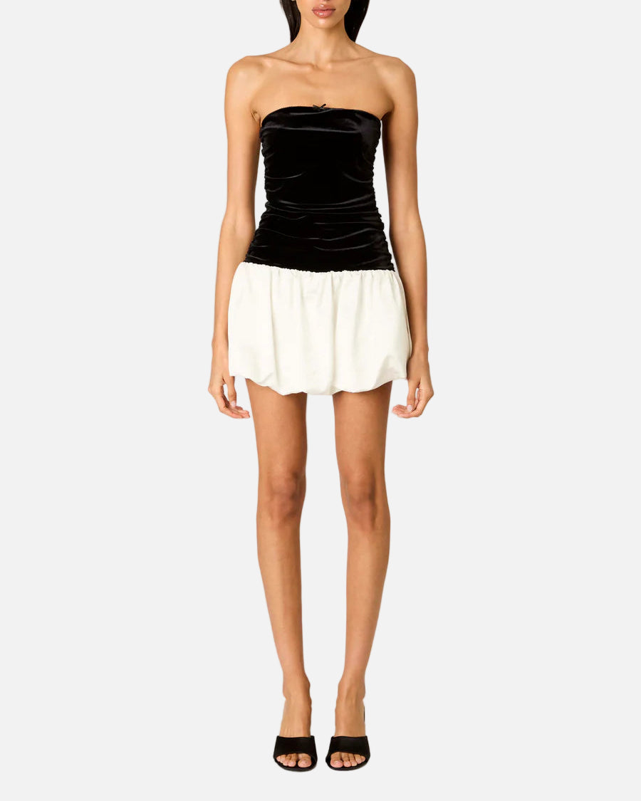 LAUREL DRESS - BLACK/WHITE