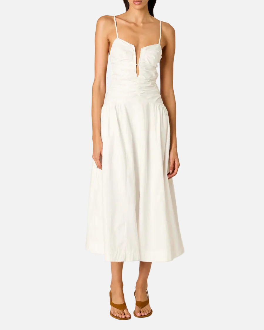 SAWTELLE DRESS - WHITE