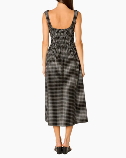 SALT MIDI DRESS - BLACK