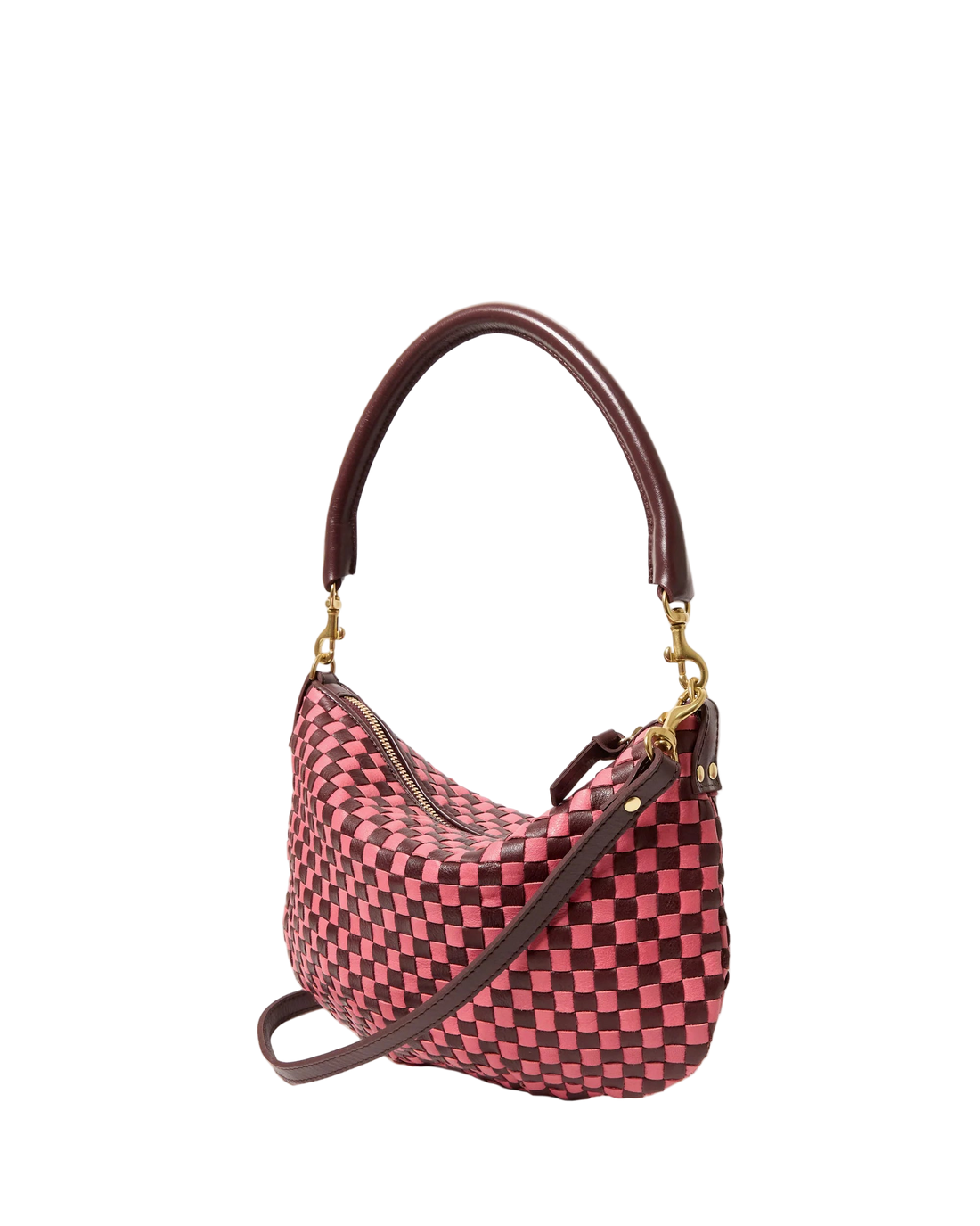 PETITE MOYEN - RAISIN PETAL WOVEN CHECKER