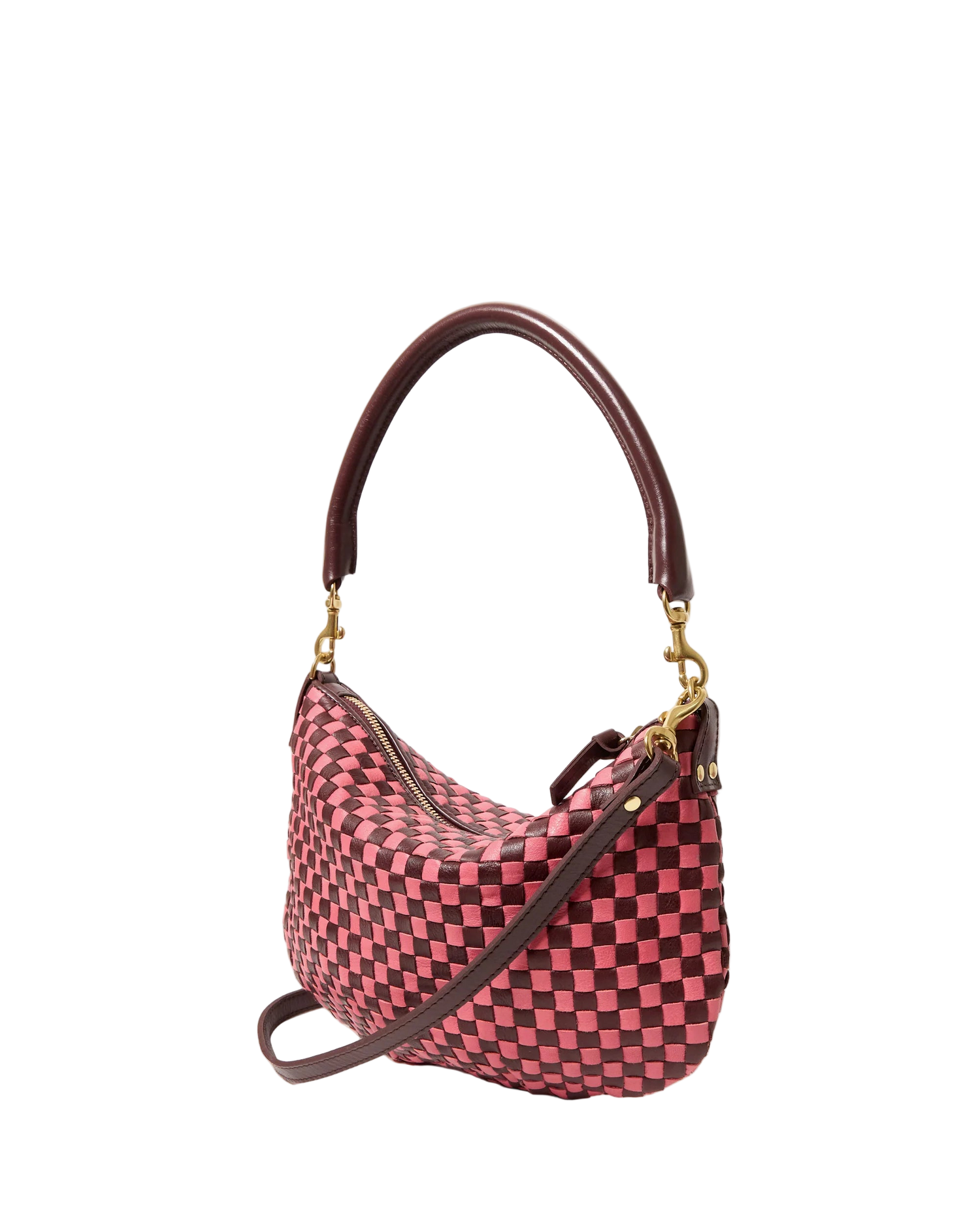 PETITE MOYEN - RAISIN PETAL WOVEN CHECKER