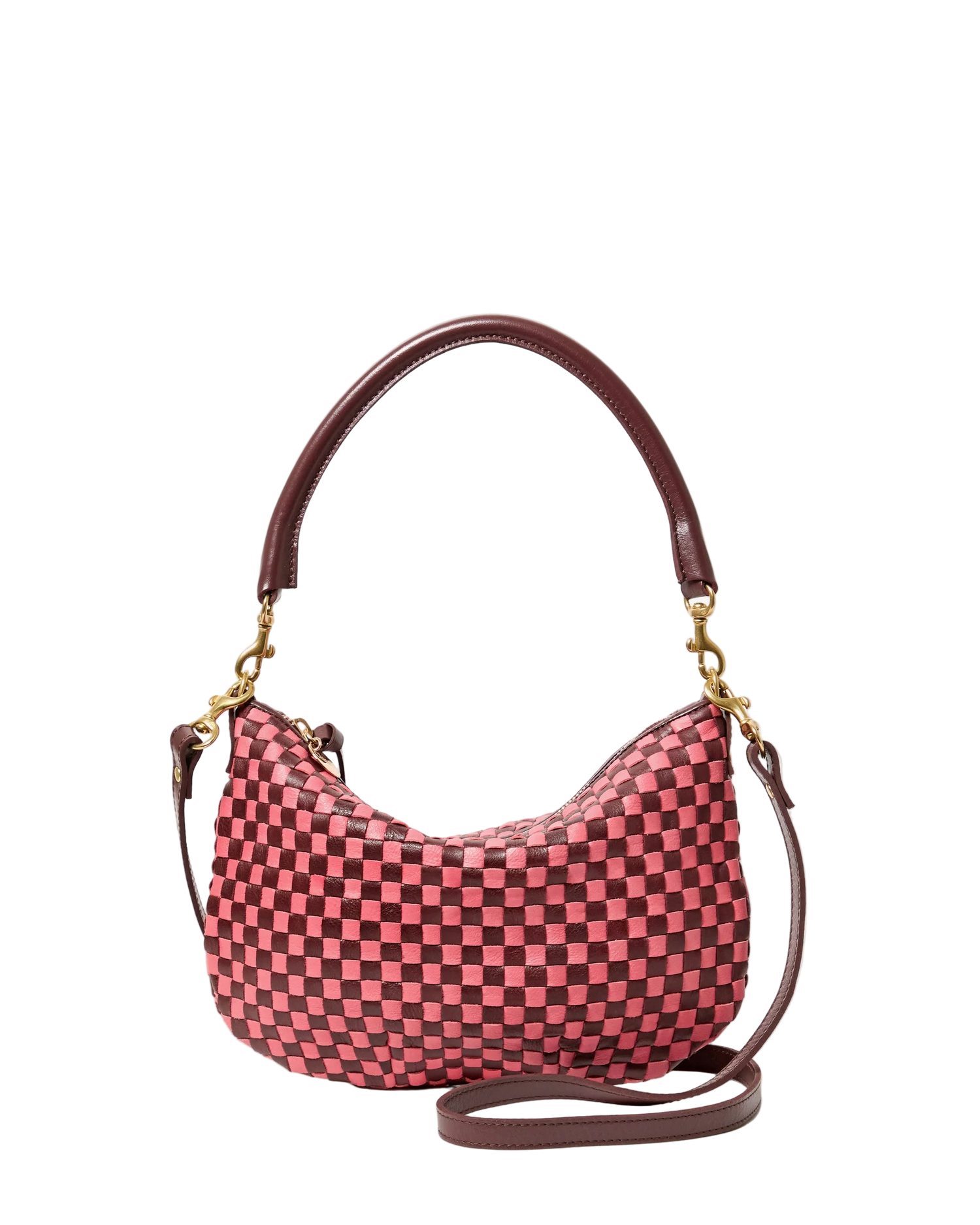 PETITE MOYEN - RAISIN PETAL WOVEN CHECKER