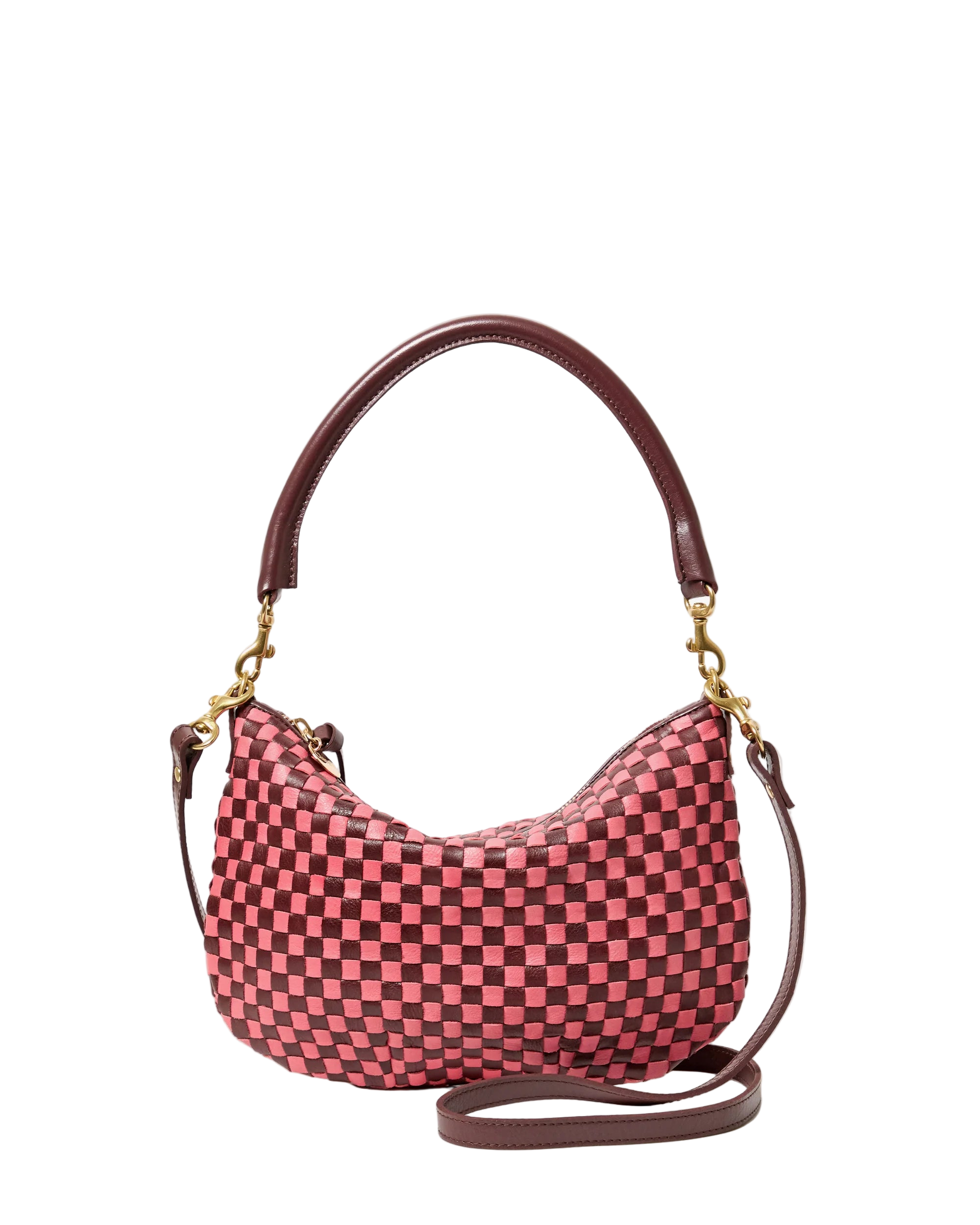 PETITE MOYEN - RAISIN PETAL WOVEN CHECKER