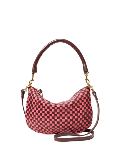 PETITE MOYEN - RAISIN PETAL WOVEN CHECKER