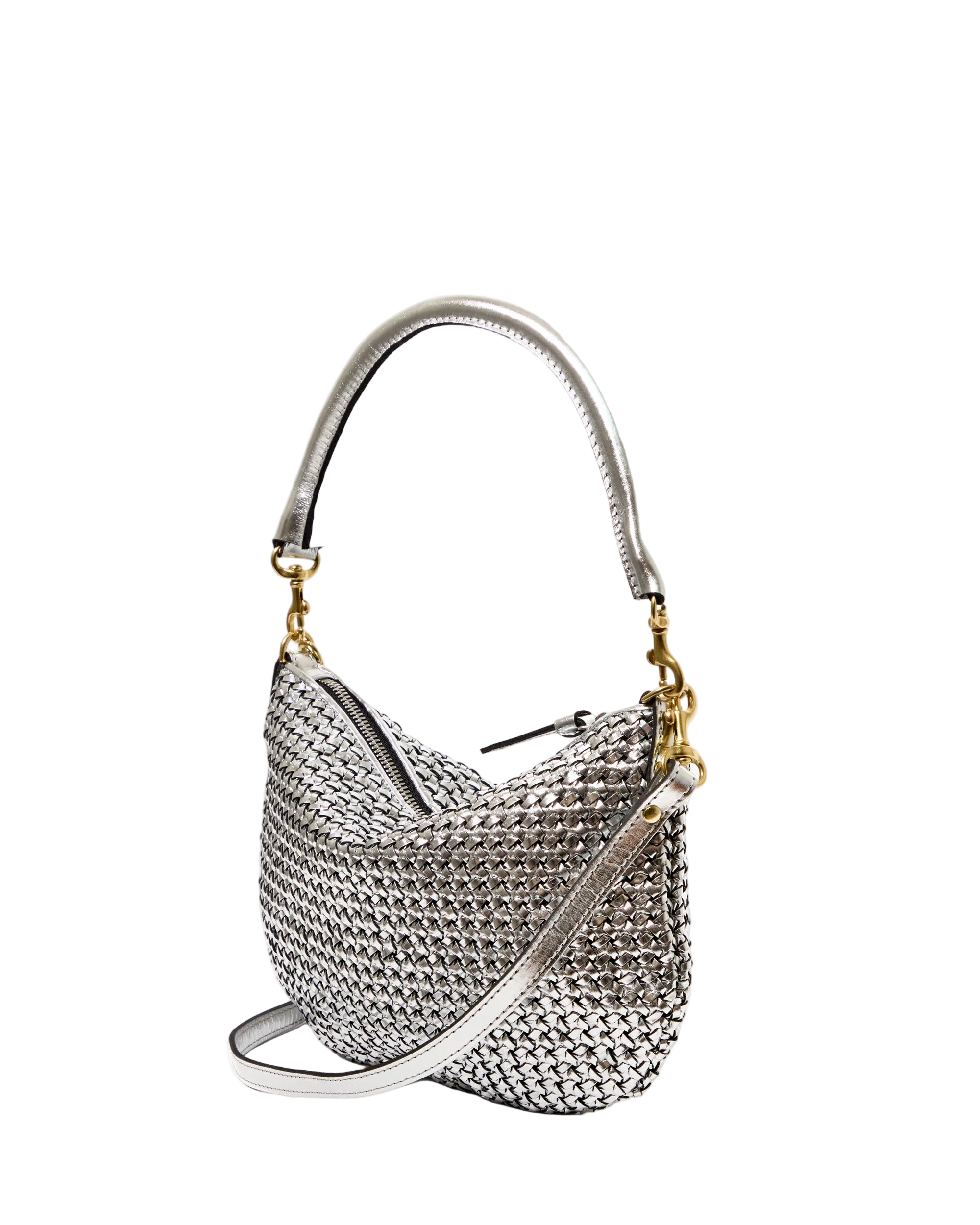 PETIT MOYEN MESSENGER - SILVER WOVEN