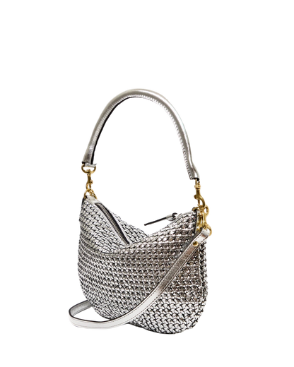 PETIT MOYEN MESSENGER - SILVER WOVEN