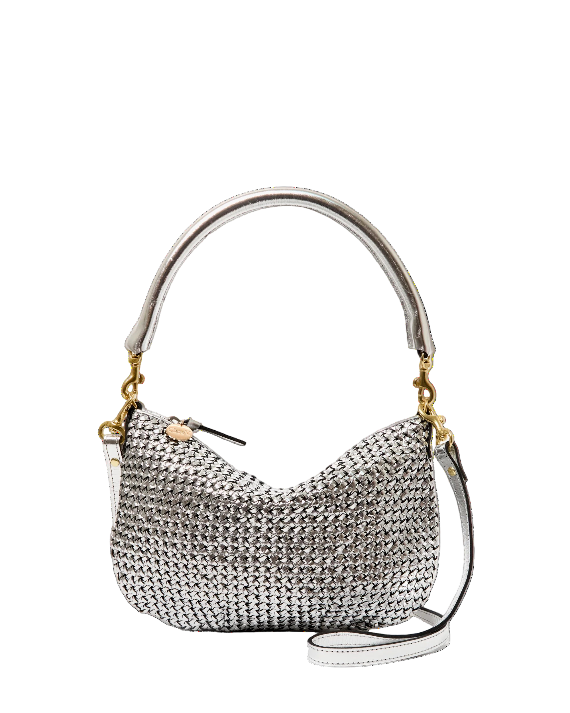 PETIT MOYEN MESSENGER - SILVER WOVEN