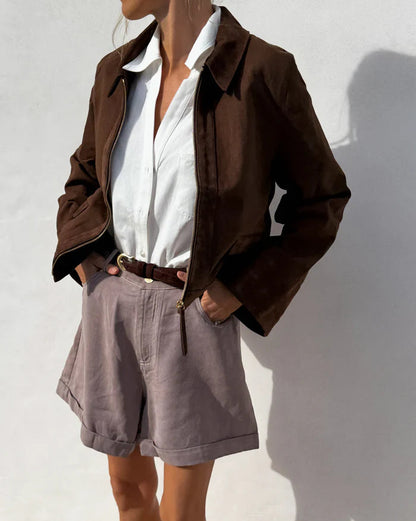 THE ADELA BELT - ESPRESSO SUEDE