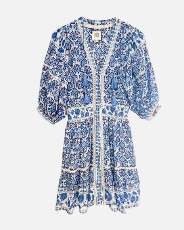 ANN MINI DRESS - RED/WHITE/BLUE