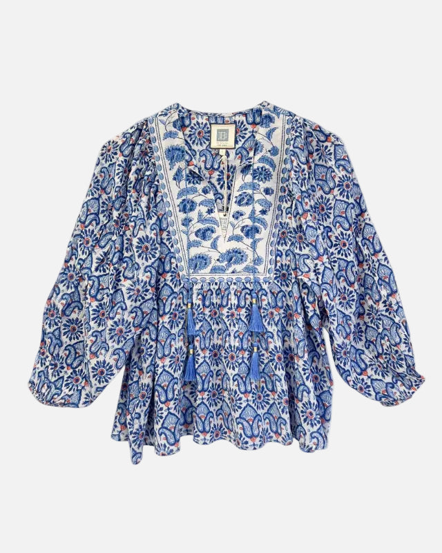 MACEY TOP - RED/WHT/BLUE