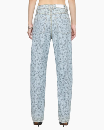 THE REWIND JEAN - LOVE LETTER BLUE FLORAL
