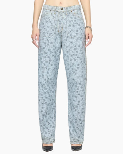 THE REWIND JEAN - LOVE LETTER BLUE FLORAL