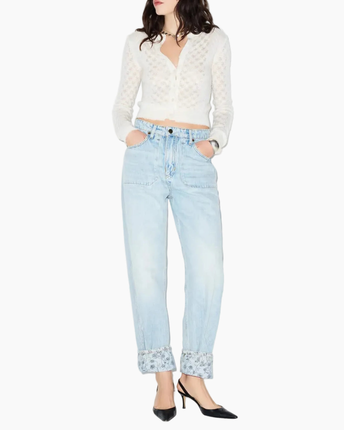 THE REWIND JEAN - LOVE LETTER BLUE FLORAL