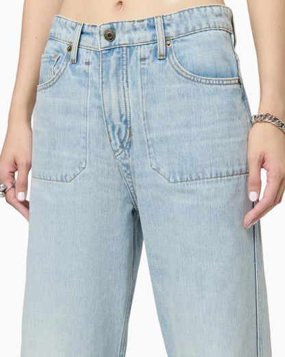 THE REWIND JEAN - LOVE LETTER BLUE FLORAL