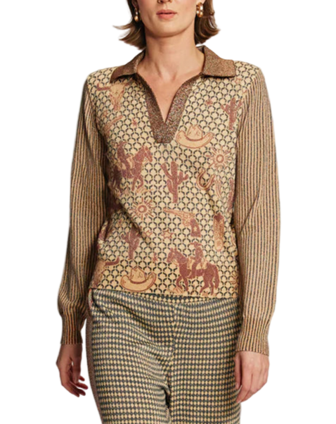 MILLIE POLO KNIT - RODEO
