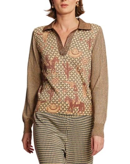 MILLIE POLO KNIT - RODEO
