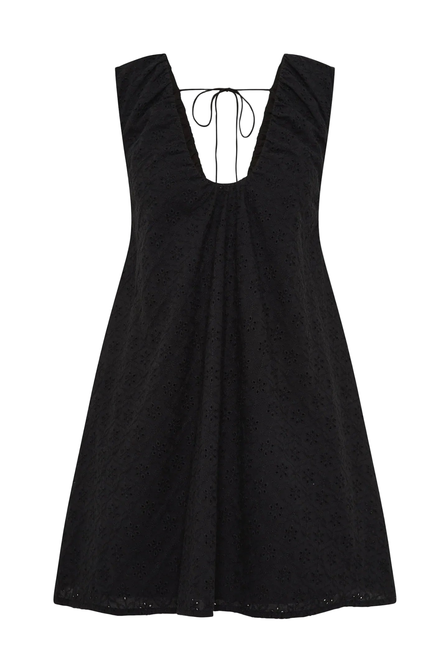 CLEMENTINA MINI DRESS - LUCY BRODERIE BLACK