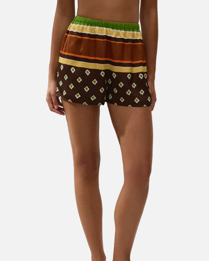 TIA SHORT - VALENCIA STRIPE