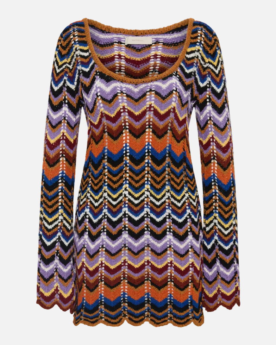 SIERRA MINI DRESS - CADAQUES STRIPE