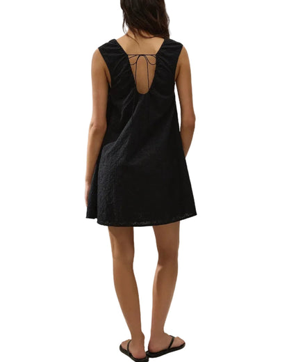 CLEMENTINA MINI DRESS - LUCY BRODERIE BLACK
