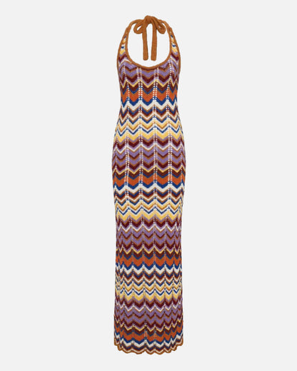 ELISA MAXI DRESS - CADAQUES STRIPE