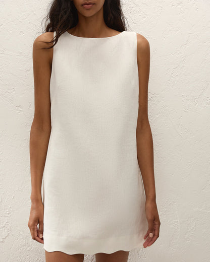 IRIA MINI DRESS - WHITE