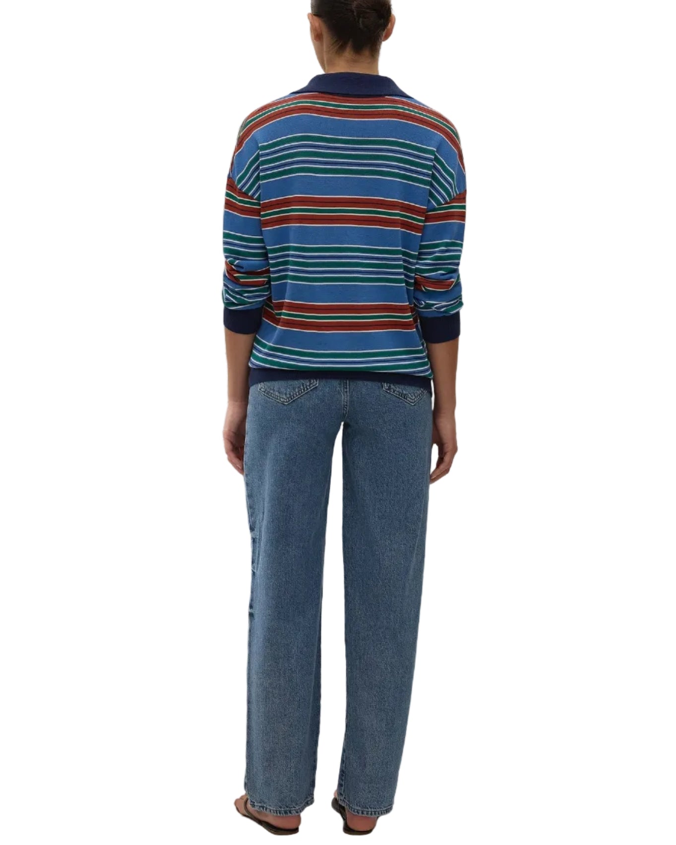 HARLOW OVERSIZED POLO - JUAN STRIPE