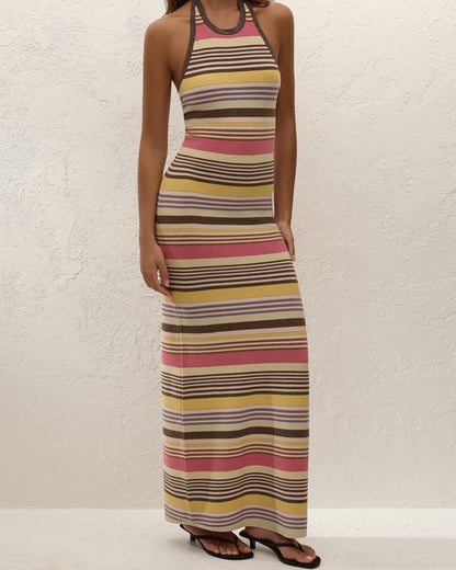 NEREA MAXI DRESS - PERLA STRIPE