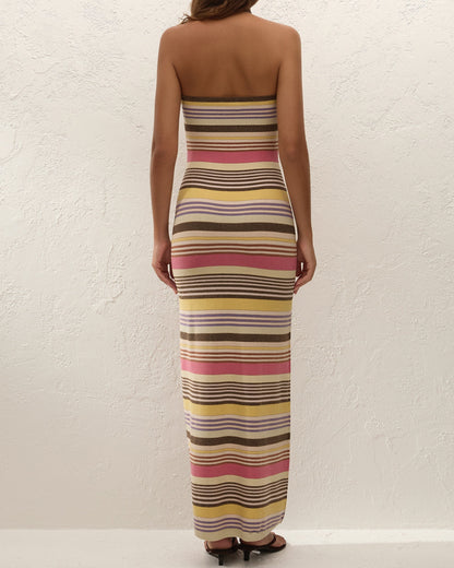 NEREA MAXI DRESS - PERLA STRIPE