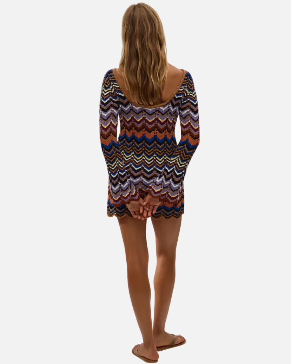 SIERRA MINI DRESS - CADAQUES STRIPE