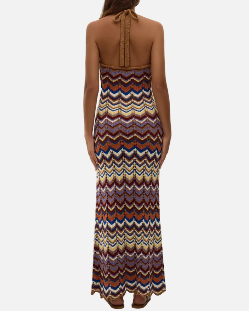 ELISA MAXI DRESS - CADAQUES STRIPE