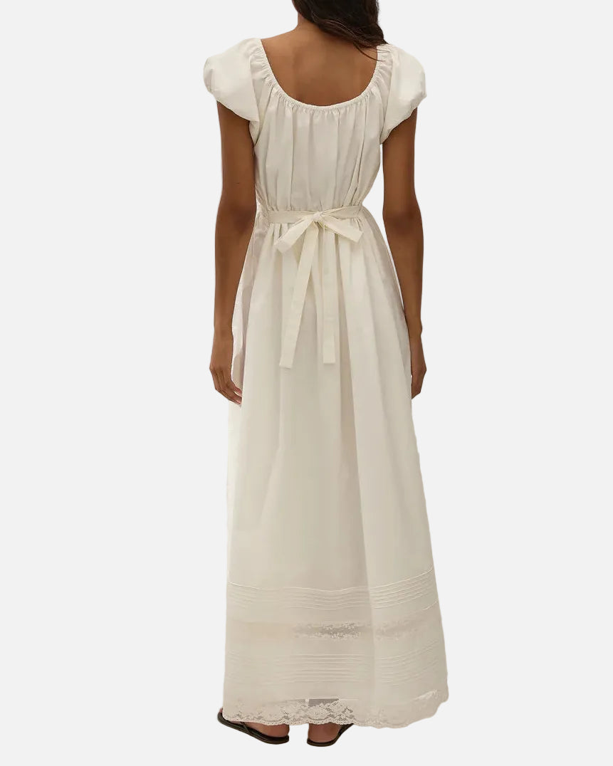 ELODIA MAXI DRESS - MILA LACE IVORY